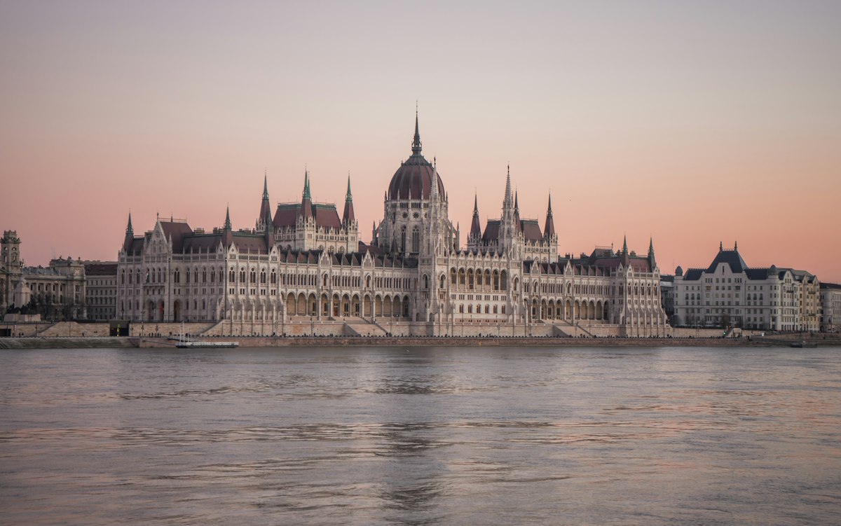 Budapest parliament on the Danube